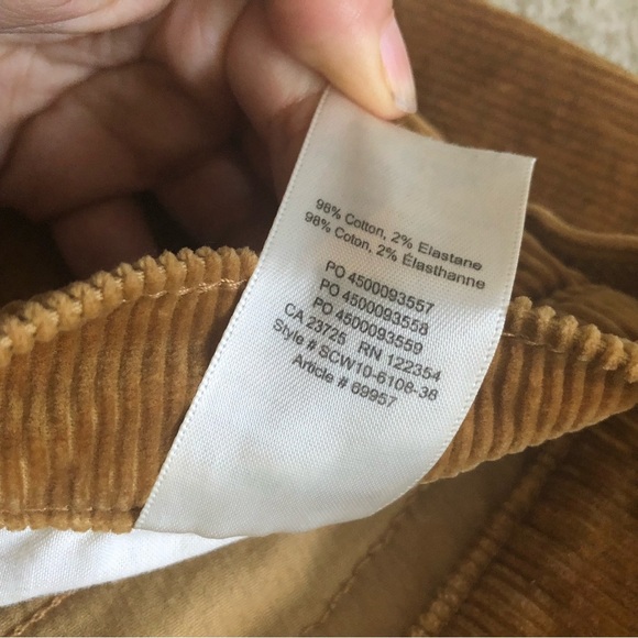 Aritzia Denim Forum Corduroy Yoko High rise Slim (size 25) - Picture 6 of 11